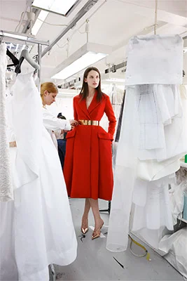 Red bar coat dior best sale